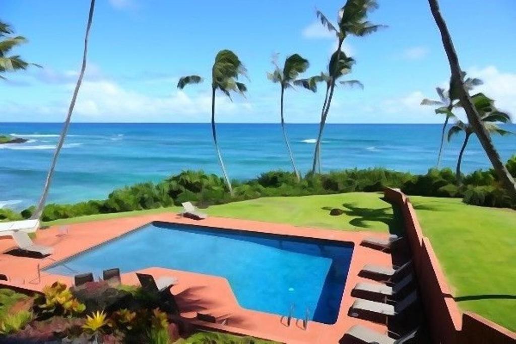 Luxury 2-Story Oceanfront Condo W/ Views & Pool Wailua  ภายนอก รูปภาพ